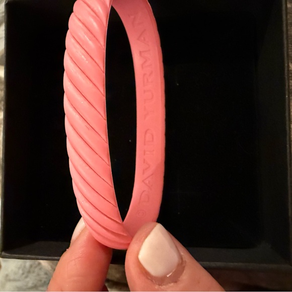 David Yurman Pink Rubber Bracelet - Picture 2 of 4
